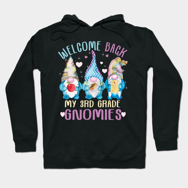 Welcome Back my 3rd grade gnomies..Back to school cute Gift Hoodie by DODG99